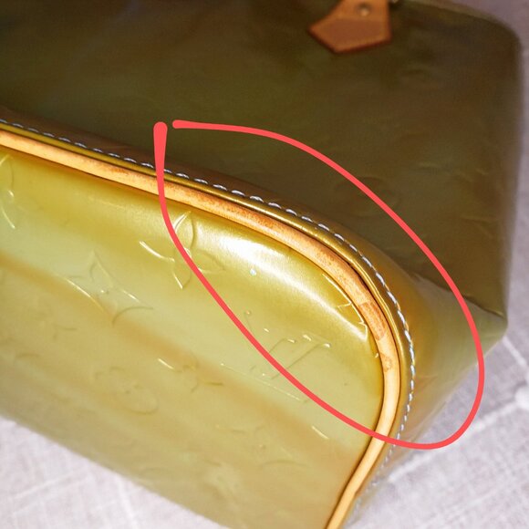 Louis Vuitton FULL INCLUSION Houston Tote - Vintage Green Vernis Leather - Picture 8 of 15